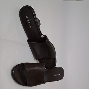 Merona Dark Brown Slide Mules